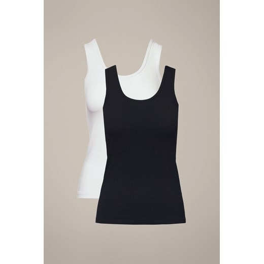 Zestaw 2 Topów Damskich z Bawełną Cynthia ze sklepu Lancerto S.A. w kategorii Bluzki damskie - zdjęcie 187346560