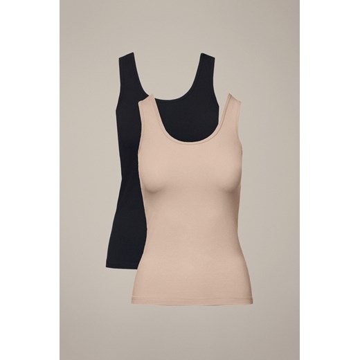 Zestaw 2 Topów Damskich z Bawełną Cynthia ze sklepu Lancerto S.A. w kategorii Bluzki damskie - zdjęcie 187346562