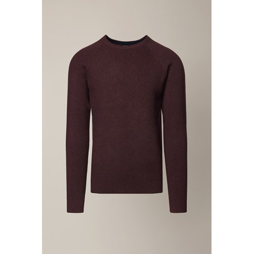Sweter Bordowy z Wiskozą Baldir ze sklepu Lancerto S.A. w kategorii Swetry męskie - zdjęcie 187346580