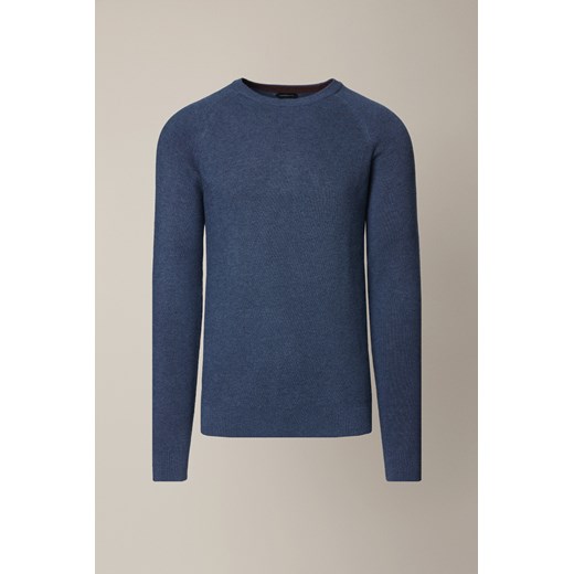 Sweter Granatowy z Wiskozą Baldir ze sklepu Lancerto S.A. w kategorii Swetry męskie - zdjęcie 187346581