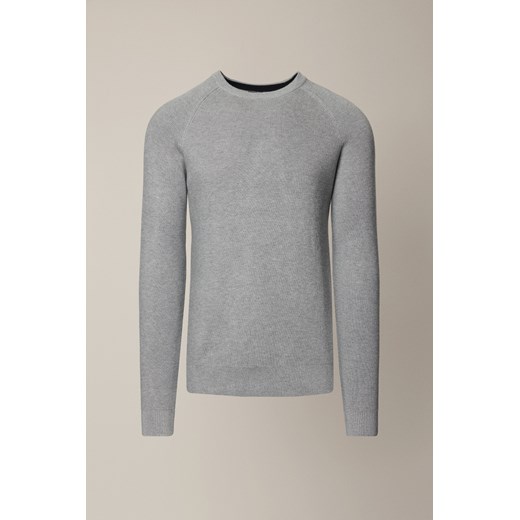 Sweter Szary z Wiskozą Baldir ze sklepu Lancerto S.A. w kategorii Swetry męskie - zdjęcie 187346582