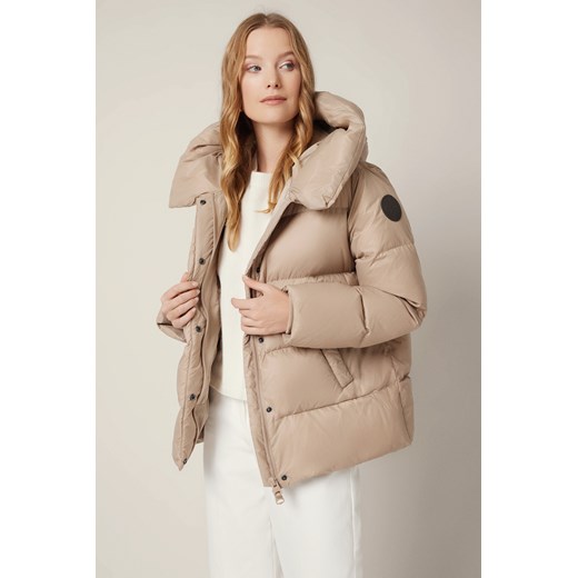 Kurtka Puchowa Jasnobeżowa Flyn ze sklepu Lancerto S.A. w kategorii Kurtki i płaszcze damskie - zdjęcie 187346621