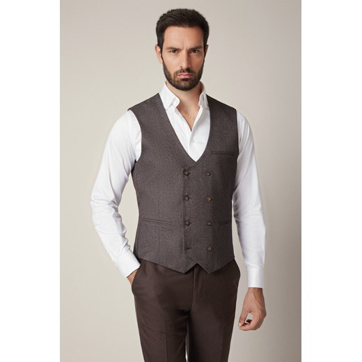 Kamizelka Brązowa Bienno ze sklepu Lancerto S.A. w kategorii Kamizelki męskie - zdjęcie 187346642