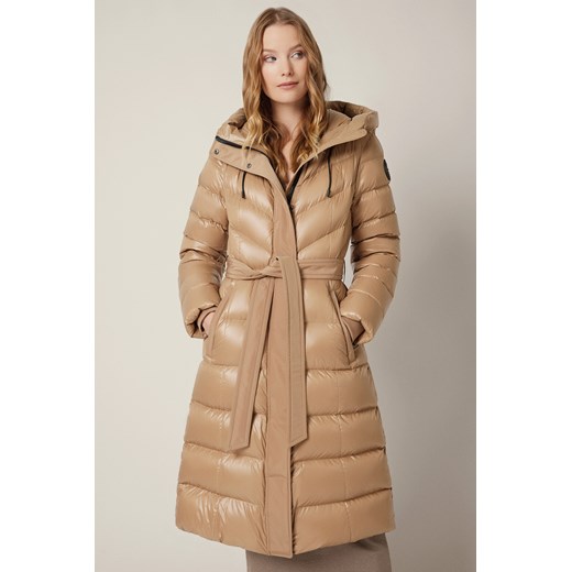 Kurtka Puchowa Beżowa Vejen ze sklepu Lancerto S.A. w kategorii Kurtki i płaszcze damskie - zdjęcie 187346662