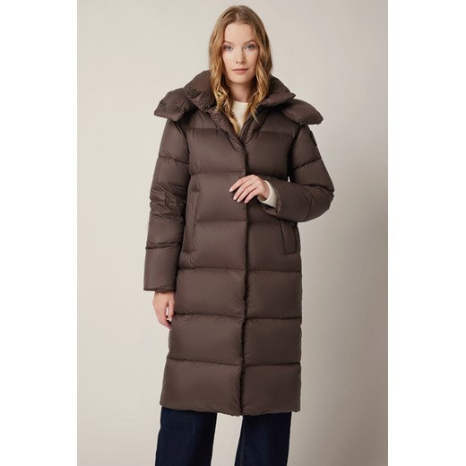 Kurtka Puchowa Brązowa Matilde ze sklepu Lancerto S.A. w kategorii Kurtki i płaszcze damskie - zdjęcie 187346663