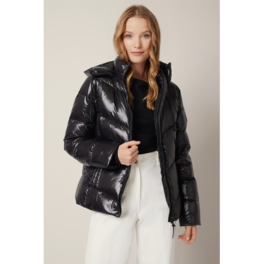Kurtka Puchowa Czarna Makarora ze sklepu Lancerto S.A. w kategorii Kurtki i płaszcze damskie - zdjęcie 187346681