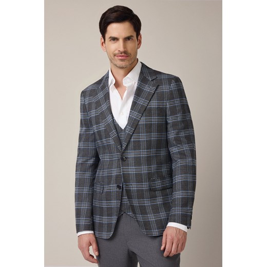 Marynarka Szara w Kratę Corinaldo ze sklepu Lancerto S.A. w kategorii Marynarki męskie - zdjęcie 187346691