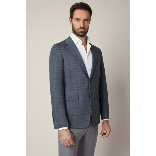 Marynarka Granatowa w Kratę Pacentro ze sklepu Lancerto S.A. w kategorii Marynarki męskie - zdjęcie 187346712