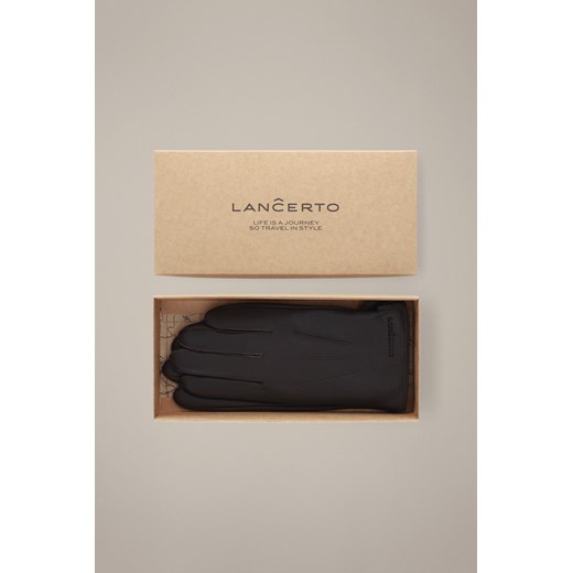 Zestaw Rękawiczki Skórzane Plus Pudełko Prezentowe ze sklepu Lancerto S.A. w kategorii Rękawiczki męskie - zdjęcie 187346721