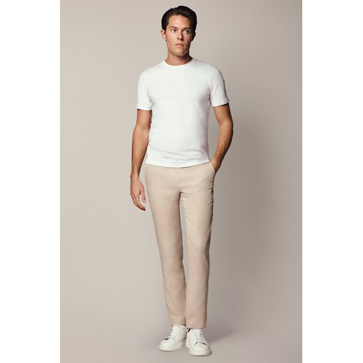 Spodnie Beżowe z Elastycznym Pasem Carmine ze sklepu Lancerto S.A. w kategorii Spodnie męskie - zdjęcie 187346741