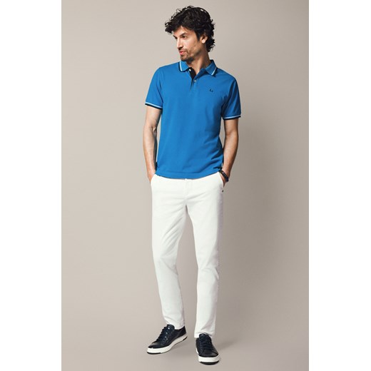 Spodnie Białe Chino z Bawełną Monaco ze sklepu Lancerto S.A. w kategorii Spodnie męskie - zdjęcie 187346742