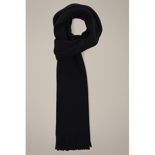 Szal Wełniany Czarny Unisex ze sklepu Lancerto S.A. w kategorii Dodatki męskie - zdjęcie 187346760