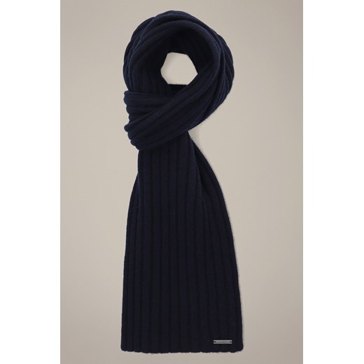 Szal Granatowy Wełniana Sorino ze sklepu Lancerto S.A. w kategorii Dodatki męskie - zdjęcie 187346763