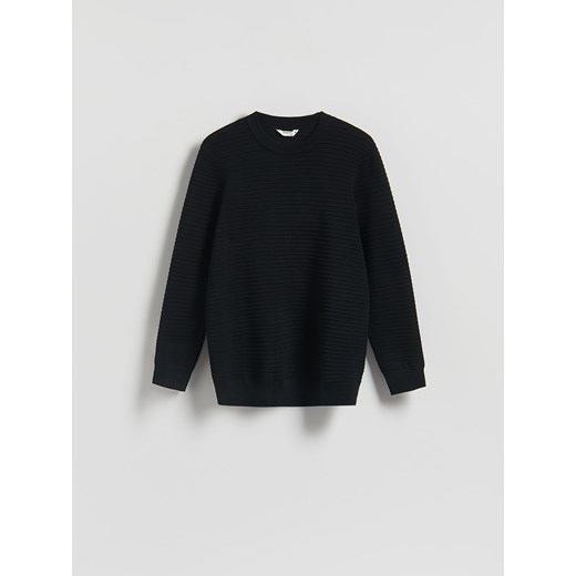Reserved - Sweter z wiskozą - czarny ze sklepu Reserved w kategorii Swetry męskie - zdjęcie 187347094