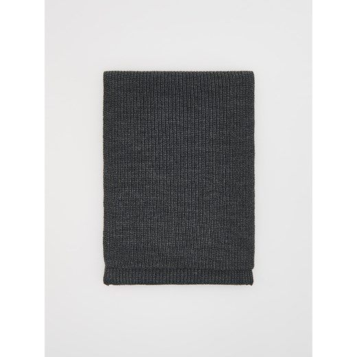 Reserved - Dzianinowy szalik - ciemnoszary ze sklepu Reserved w kategorii Szaliki męskie - zdjęcie 187347364