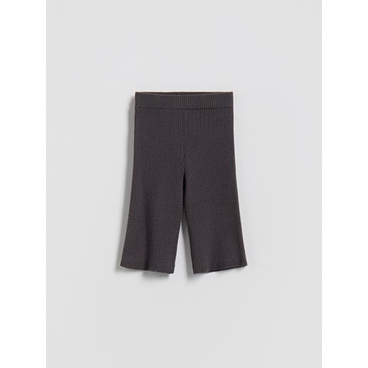 Reserved - Dzianinowe spodnie - ciemnoszary ze sklepu Reserved w kategorii Spodnie damskie - zdjęcie 187347433