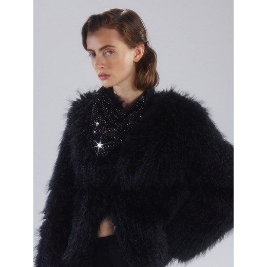 Reserved - Chusta ze strassem - czarny ze sklepu Reserved w kategorii Szaliki i chusty damskie - zdjęcie 187347443