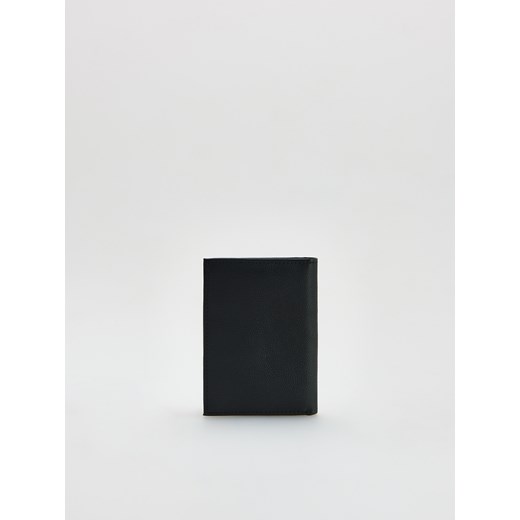 Reserved - Skórzany portfel - czarny ze sklepu Reserved w kategorii Portfele męskie - zdjęcie 187347663