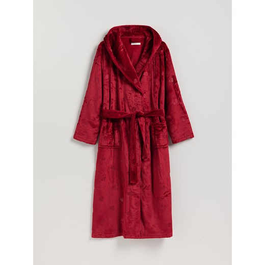 Reserved - Szlafrok z paskiem - czerwony ze sklepu Reserved w kategorii Szlafroki damskie - zdjęcie 187347720
