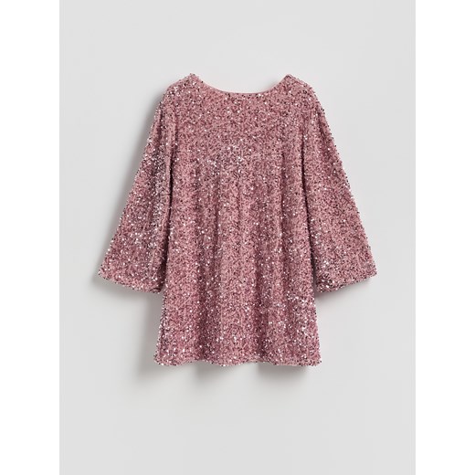 Reserved - Sukienka mini z kokardą - pastelowy róż ze sklepu Reserved w kategorii Sukienki - zdjęcie 187347740