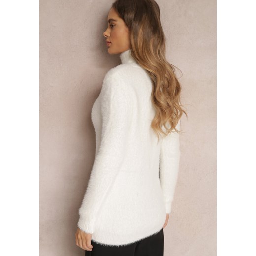 Biały Golf Wełniany Cheki Renee M renee.pl