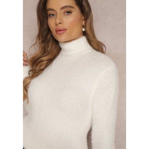 Biały Golf Wełniany Cheki Renee XL renee.pl