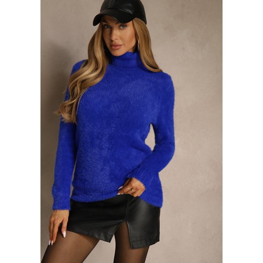 Granatowy Golf Wełniany Kedrindas Renee M renee.pl