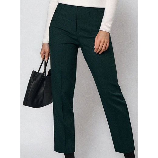 Sinsay - Spodnie cygaretki - zielony Sinsay M Sinsay