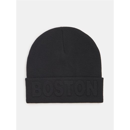 Sinsay - Czapka beanie z wiskozą - czarny ze sklepu Sinsay w kategorii Czapki zimowe męskie - zdjęcie 187348322