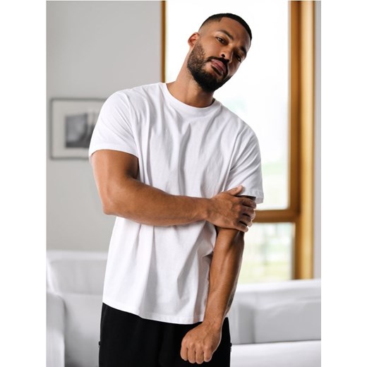 Sinsay - Koszulka w stylu basic - biały ze sklepu Sinsay w kategorii T-shirty męskie - zdjęcie 187348360
