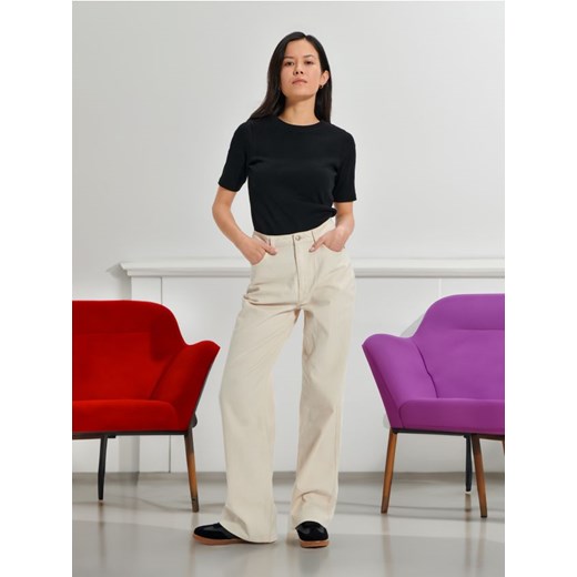 Sinsay - Koszulka z krótkim rękawem - czarny ze sklepu Sinsay w kategorii Bluzki damskie - zdjęcie 187348373