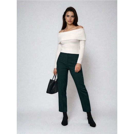Sinsay - Spodnie cygaretki - zielony ze sklepu Sinsay w kategorii Spodnie damskie - zdjęcie 187348382