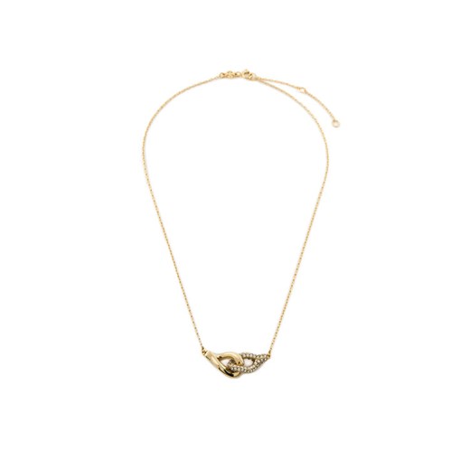 Naszyjnik Tory Burch Interlocking Wishbone Pendant 161070 Złoty ze sklepu eobuwie.pl w kategorii Naszyjniki - zdjęcie 187348421