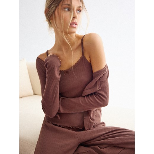 Mohito - Top do spania - ciemnobrązowy ze sklepu Mohito w kategorii Piżamy damskie - zdjęcie 187349241