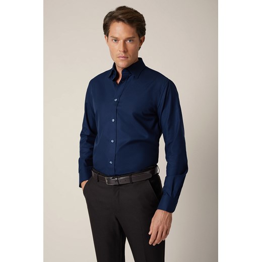 Koszula Granatowa Bawełniana Assunta Regular ze sklepu Lancerto S.A. w kategorii Koszule męskie - zdjęcie 187349274