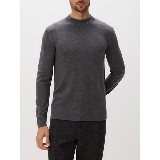 Reserved - Sweter z wełny merino - szary ze sklepu Reserved w kategorii Swetry męskie - zdjęcie 187349351