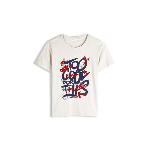 GATE Bawełniana koszulka z nadrukiem 8Y ze sklepu gateshop w kategorii T-shirty chłopięce - zdjęcie 187349544