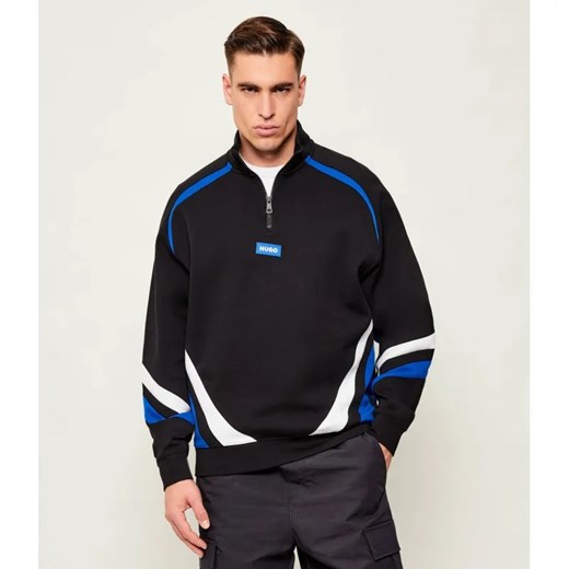 Hugo Blue Bluza Naloneck | Relaxed fit ze sklepu Gomez Fashion Store w kategorii Bluzy męskie - zdjęcie 187349752