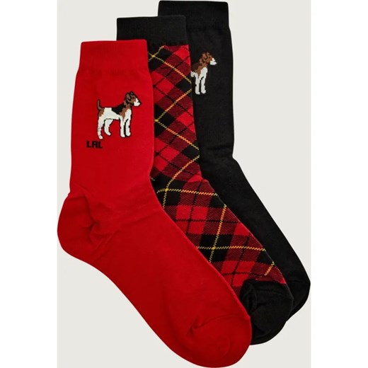 POLO RALPH LAUREN Skarpety 3-pack FOXHOUND & PLAID CREW ze sklepu Gomez Fashion Store w kategorii Skarpetki damskie - zdjęcie 187350772