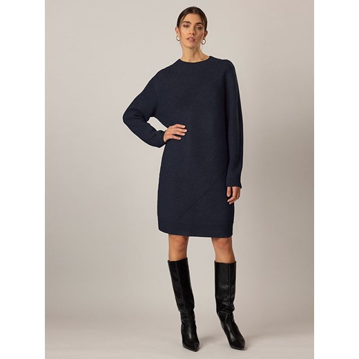APART Sukienka dzianinowa w kolorze granatowym ze sklepu Limango Polska w kategorii Sukienki - zdjęcie 187351103