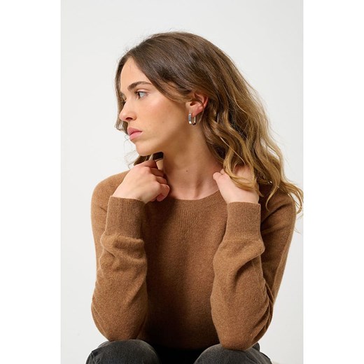 AUTHENTIC CASHMERE Kaszmirowy sweter &quot;Etret&quot; w kolorze karmelowym XXL okazyjna cena Limango Polska