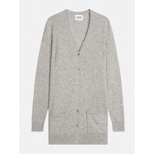 AUTHENTIC CASHMERE Kaszmirowy kardigan &quot;Cimet&quot; w kolorze jasnoszarym ze sklepu Limango Polska w kategorii Swetry damskie - zdjęcie 187351153