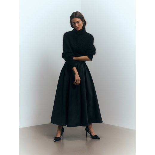 Reserved - Rozkloszowana spódnica midi - czarny Reserved S Reserved