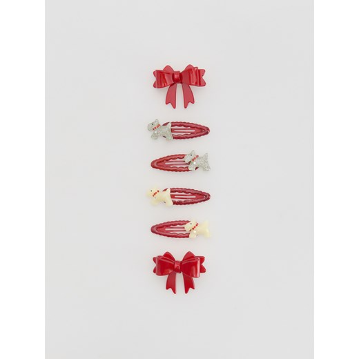 Reserved - Spinki do włosów 6 pack - czerwony ze sklepu Reserved w kategorii Ozdoby do włosów dziewczęce - zdjęcie 187351713