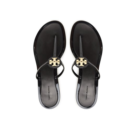 Japonki Tory Burch Mini Miller Jelly 166808 Czarny ze sklepu eobuwie.pl w kategorii Klapki damskie - zdjęcie 187352223