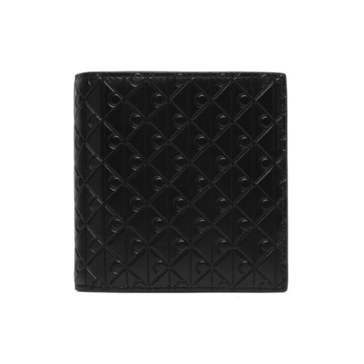 Portfel Calvin Klein Embossed Emblem Trifold LV04D1145G Czarny ze sklepu eobuwie.pl w kategorii Portfele męskie - zdjęcie 187352303