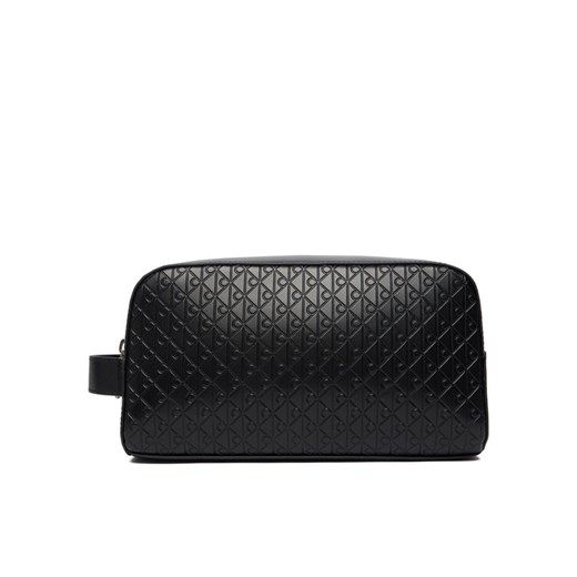 Kosmetyczka Calvin Klein Embossed Emblem Washbag LV04D1146G Czarny ze sklepu eobuwie.pl w kategorii Kosmetyczki - zdjęcie 187352311