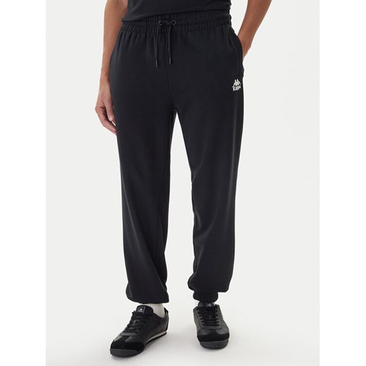 Kappa Spodnie dresowe Gothenburg 331U7EW Czarny Regular Fit ze sklepu MODIVO w kategorii Spodnie męskie - zdjęcie 187352843