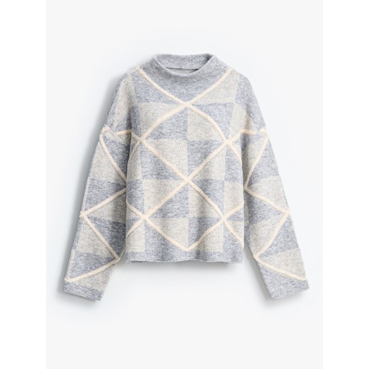 Mohito - Sweter z golfem - szary ze sklepu Mohito w kategorii Swetry damskie - zdjęcie 187353104