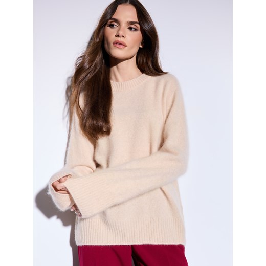 Mohito - Wełniany sweter - beżowy ze sklepu Mohito w kategorii Swetry damskie - zdjęcie 187353110